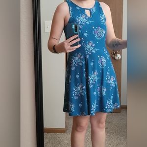 Mudd Teal Paisley sleeveless dress
